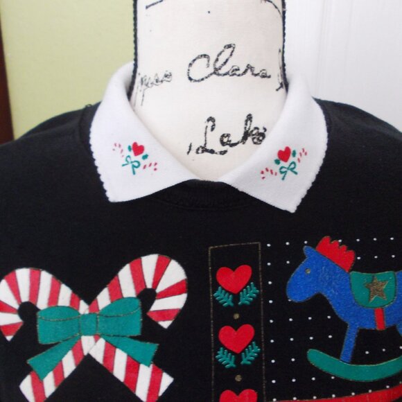 Vintage Christmas Sweatshirt L - Picture 2 of 4
